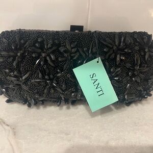 Santi Black Clutch